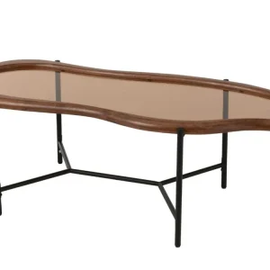 Hnědý konferenční stolek Mell 118 x 48 cm Nejlepší Volba