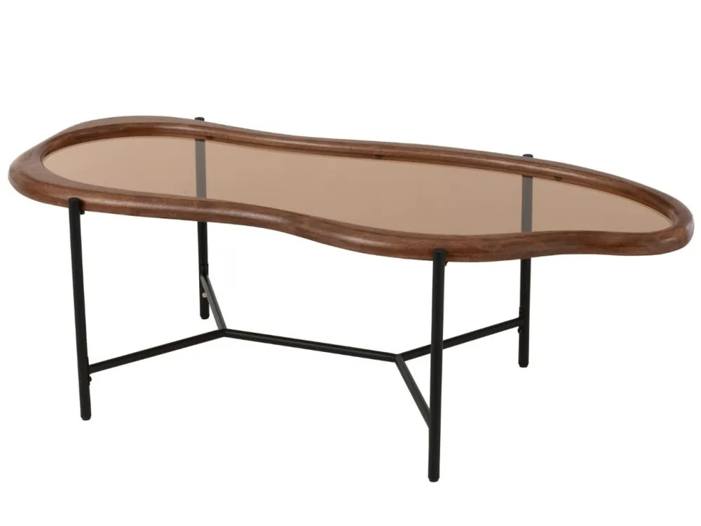 Hnědý konferenční stolek Mell 118 x 48 cm Nejlepší Volba