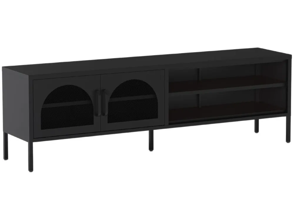 Kovový TV stolek Diora 160 x 35 cm Dokud Zásoby Vydrží