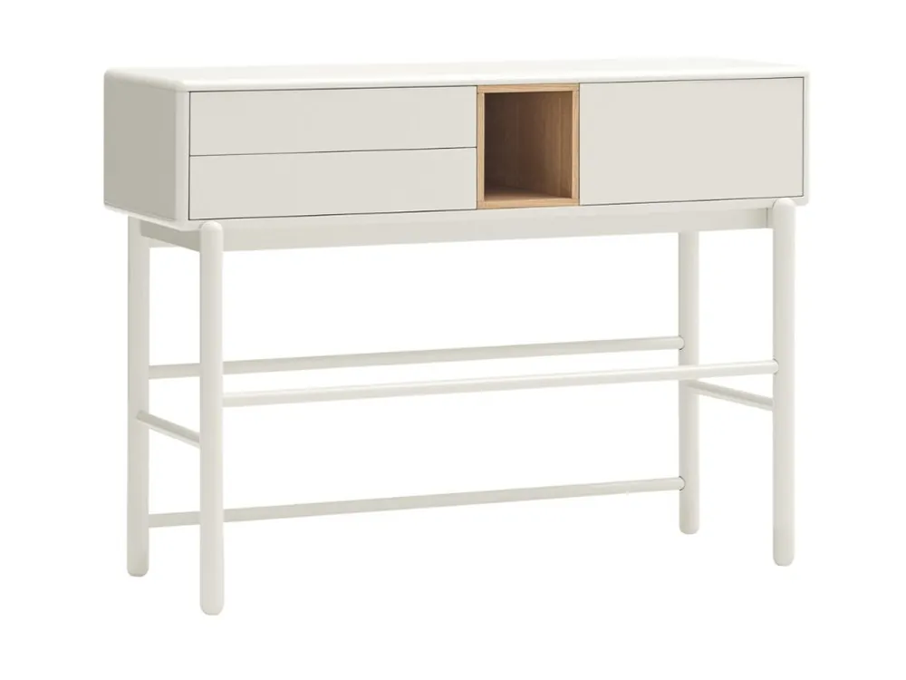 Krémově bílý lakovaný toaletní stolek Teulat Corvo 120 x 35 cm Nová Kolekce