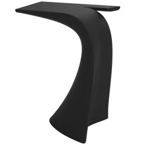 Matně černý plastový barový stůl WING 76 x 50 cm Rychlé Dodání