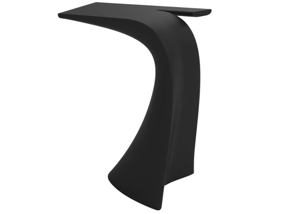 Matně černý plastový barový stůl WING 76 x 50 cm Rychlé Dodání
