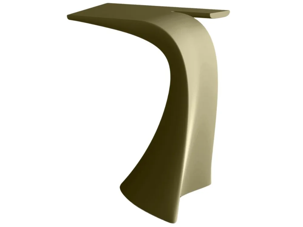 Autentický Matně khaki zelený plastový barový stůl WING 76 x 50 cm