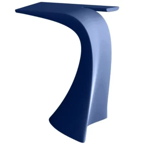 Matně modrý plastový barový stůl WING 76 x 50 cm Nejlepší Volba