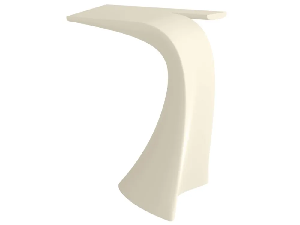Matně světle béžový plastový barový stůl WING 76 x 50 cm Tovární Cena