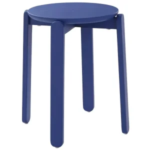 Modrá dřevěná stolička MALDEN 45 cm Značkový