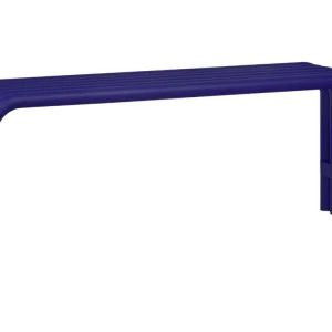 Modrá kovová zahradní lavice Nokk 114 cm Oblíbený