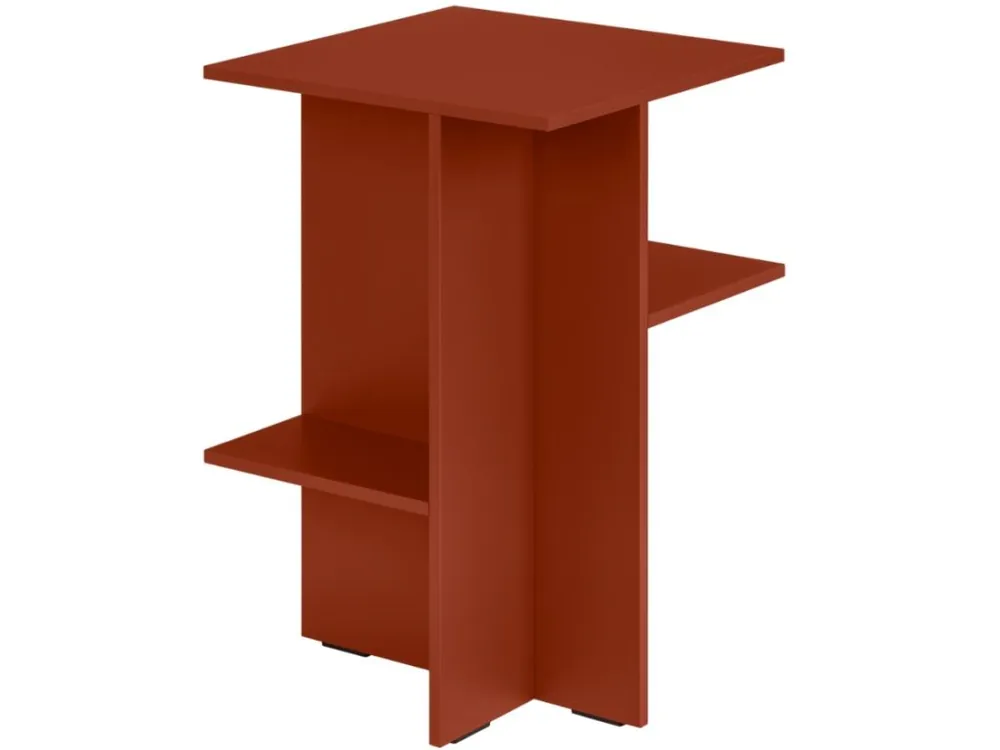 Oranžový odkládací stolek Atik 36 x 36 cm Bezpečná Platba