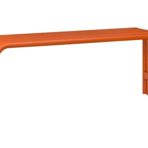 Oranžová kovová zahradní lavice Nokk 114 cm Rychlé Dodání