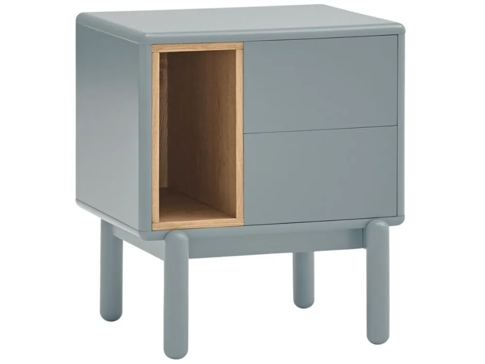 Kup Teď Modrošedý lakovaný noční stolek Teulat Corvo 48 x 35 cm
