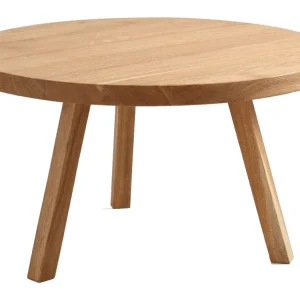 Nízká Cena Přírodní masivní konferenční stolek Tre Ø 80 cm