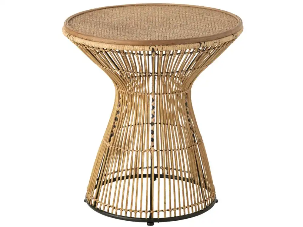 Speciální Cena Ratanový odkládací stolek J-line Graven 63 cm