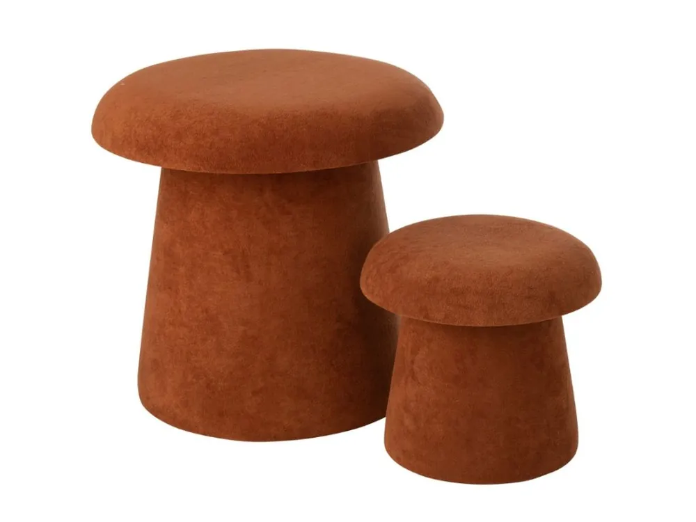 Výprodej Set dvou hnědých stoliček Mushroom 60/37,5 cm