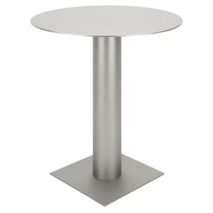 Rychlé Dodání Stříbrný kovový bistro stolek Kit 70 cm