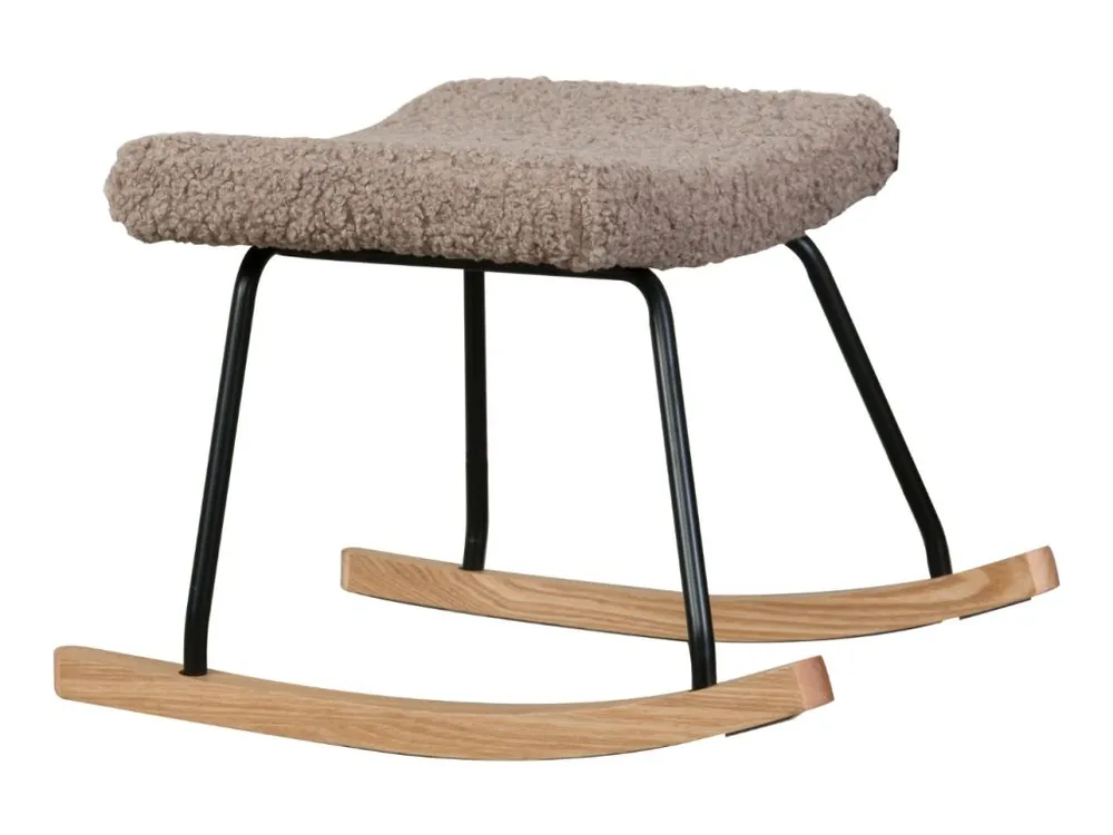 Světle hnědá čalouněná podnožka Quax De Luxe 57 x 42 cm Sleva