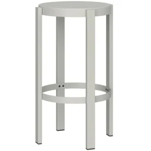 Kup Teď Světle šedá kovová barová židle Doon 65 cm