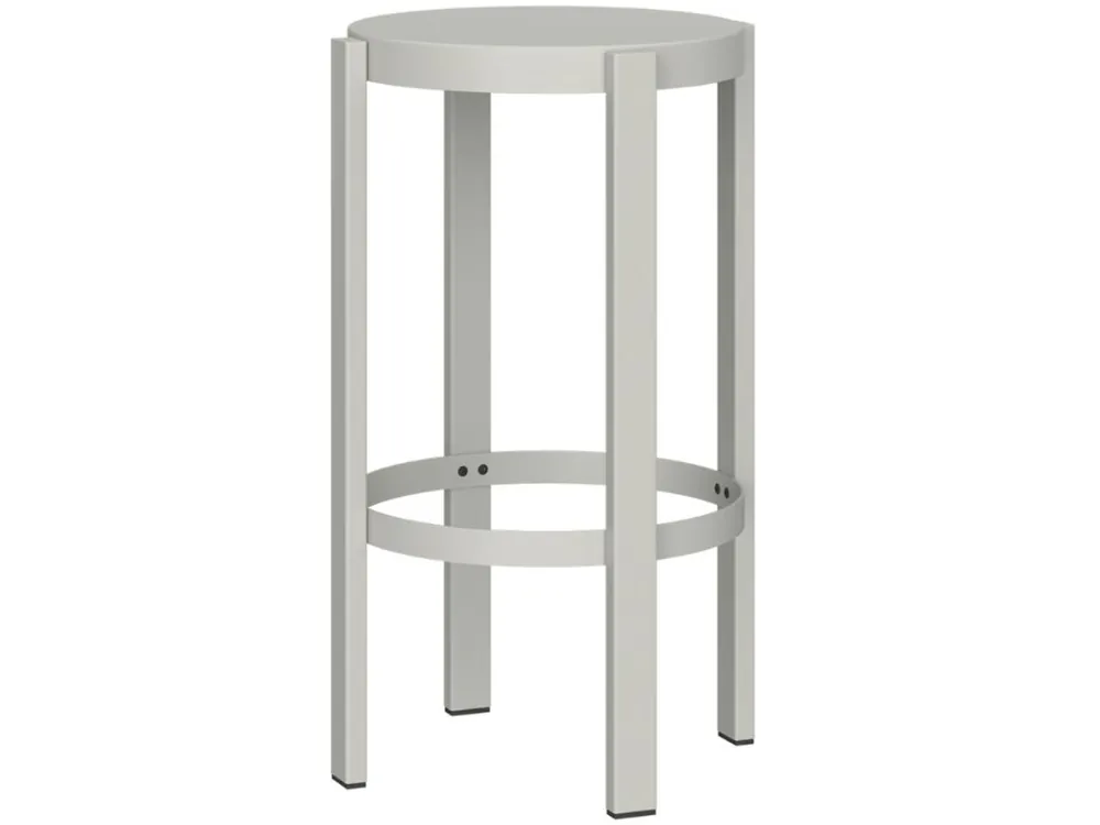 Kup Teď Světle šedá kovová barová židle Doon 65 cm