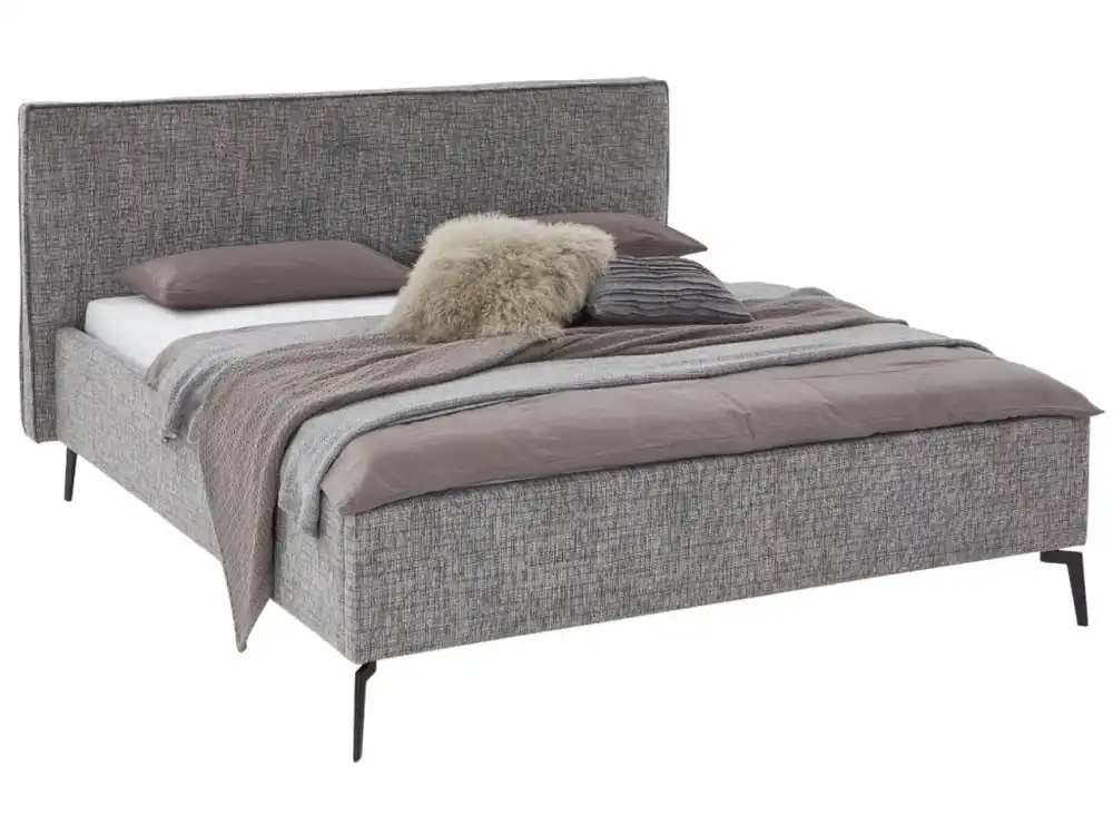 Nejlepší Cena Šedá čalouněná dvoulůžková postel Meise Möbel Riva 160 x 200 cm