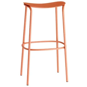 Přímo Od Výrobce Terakotově oranžová kovová barová židle Trick 75 cm