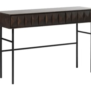 Dokud Zásoby Vydrží Tmavě hnědý dubový toaletní stolek Unique Furniture Latina 117 x 39 cm