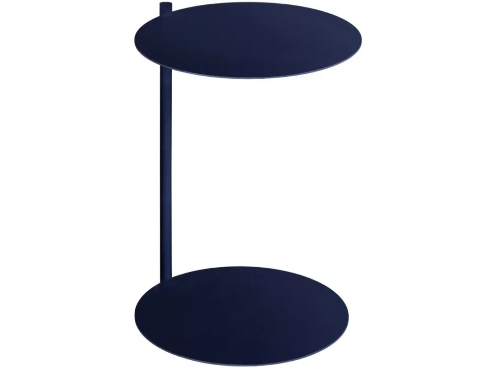 Tmavě modrý kovový odkládací stolek Ande 40 cm Originální