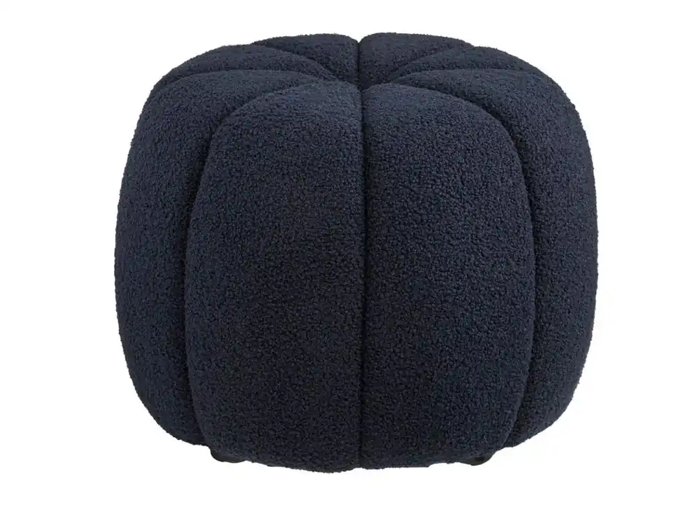 Novinka Tmavě modrý taburet Presley 48 cm
