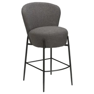 Nejlepší Cena Tmavě šedá bouclé barová židle DAN-FORM Orbit 68 cm