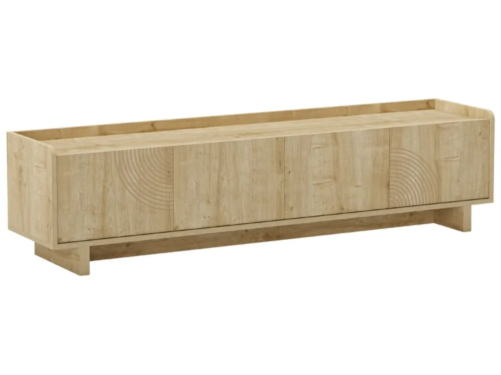 Super Cena TV stolek Daira 180 x 40 cm s dubovým dekorem