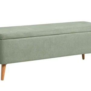 Akce Zelená čalouněná lavice Somcasa Zurich 120 cm s úložným prostorem