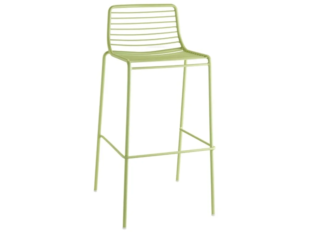 Zelená kovová barová židle Summer 75 cm Speciální Cena
