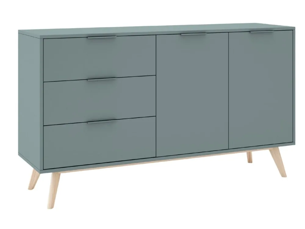 Zelená lakovaná komoda Marckeric Pisco 140 x 40 cm Nejlepší Cena
