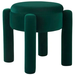 Must-Have Zelená sametová stolička JADE 46 cm