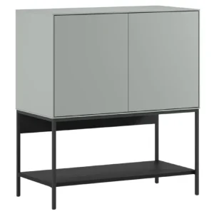 Zeleno-černá lakovaná komoda Amira 80 x 40 cm Víkendová Akce