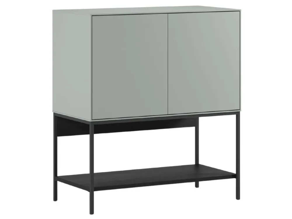 Zeleno-černá lakovaná komoda Amira 80 x 40 cm Víkendová Akce
