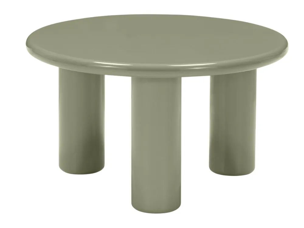 Značkový Zelený konferenční stolek Lecrel 60 cm