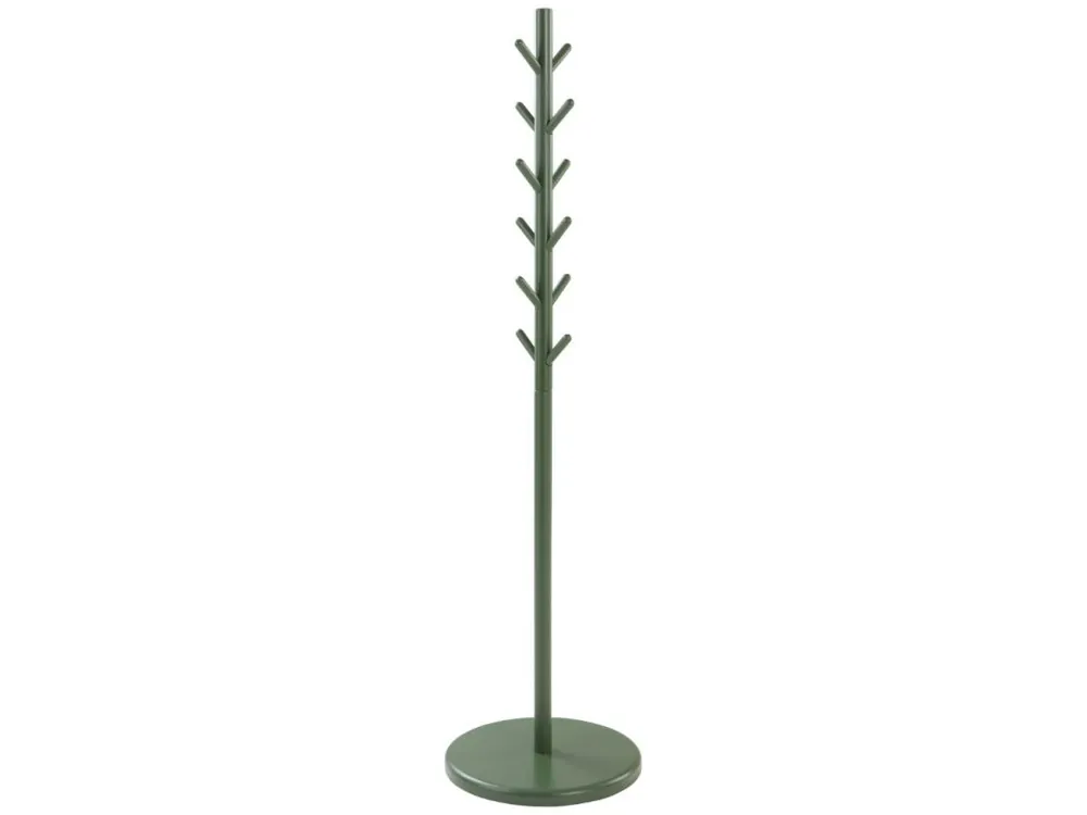 Zelený lakovaný stojací věšák EDDISON 150 cm Must-Have