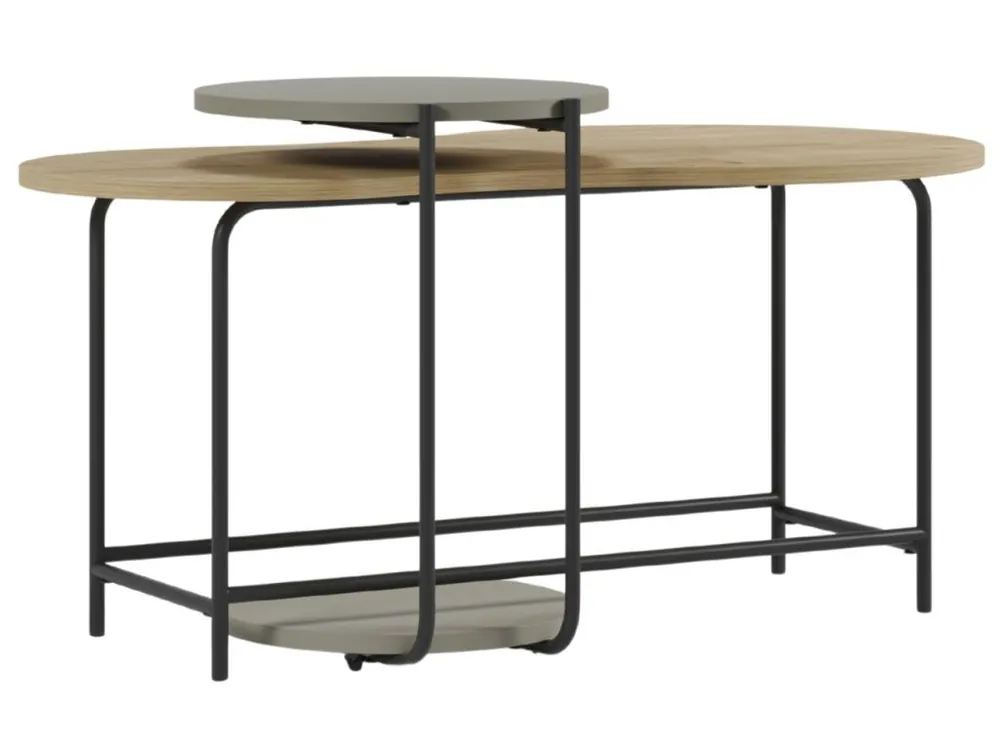 Top Prodej Zelený set dvou lakovaných konferenčních stolků Rosie 102x58 / 40 cm