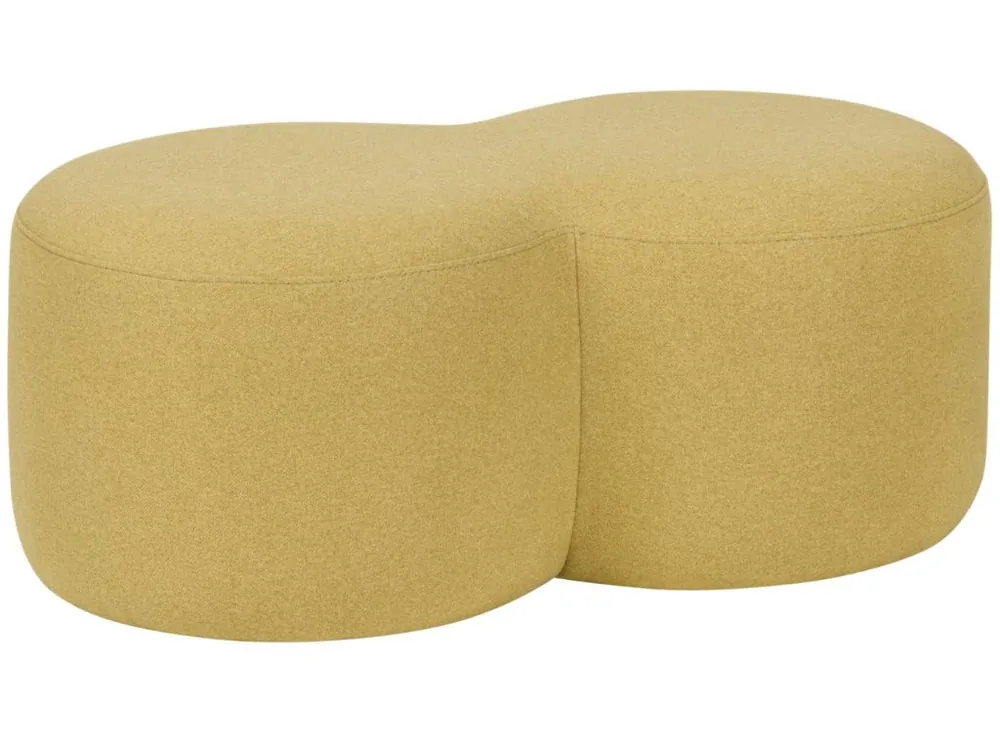 Žlutý čalouněný taburet Umbo 88 x 50 cm Top Prodej
