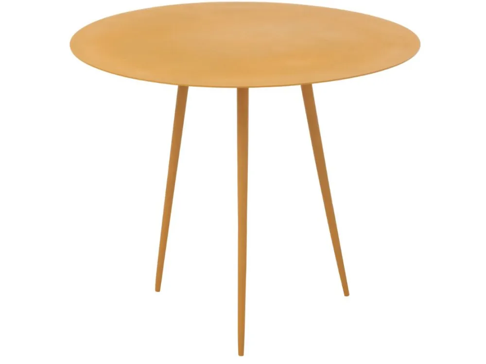 Nejlepší Cena Žlutý kovový konferenční stolek J-line Ochro 56 cm