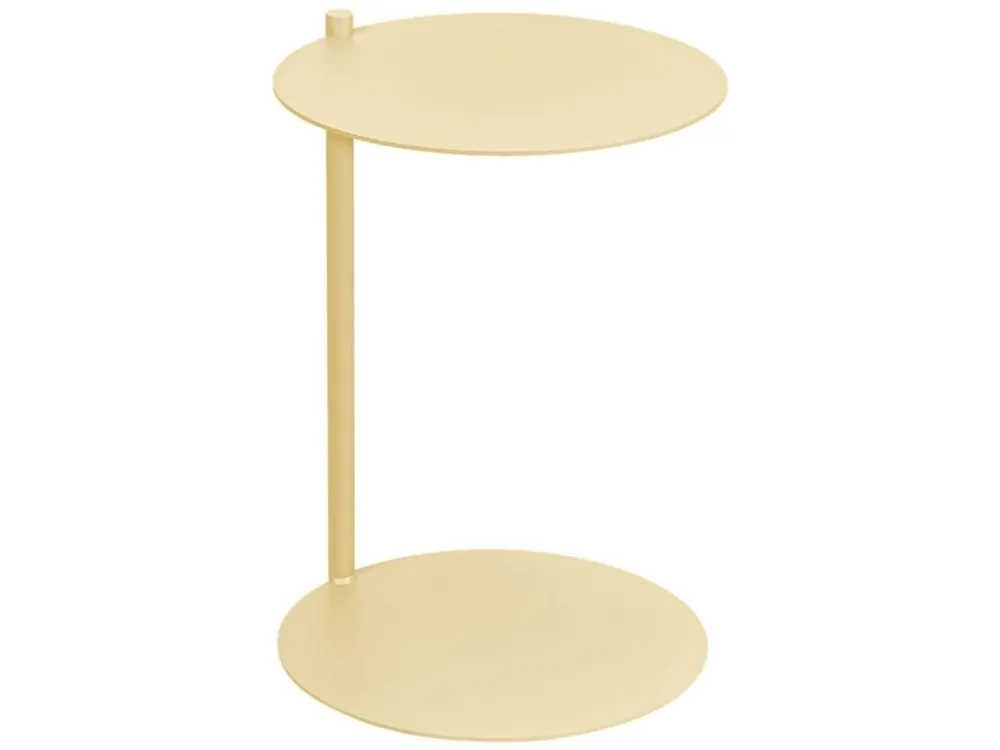 Žlutý kovový odkládací stolek Ande 40 cm Omezená Nabídka