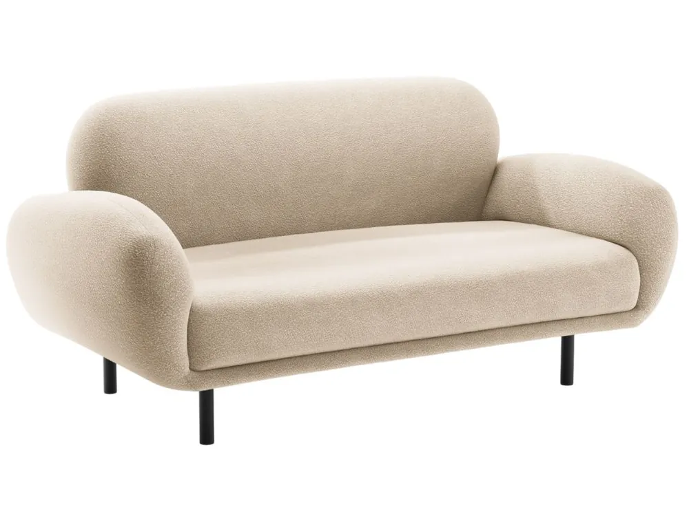 Jen Po Omezenou Doba Béžová bouclé dvoumístná pohovka Poppy 148 cm