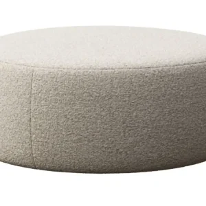 Béžová bouclé podnožka Monce 108 cm Levný
