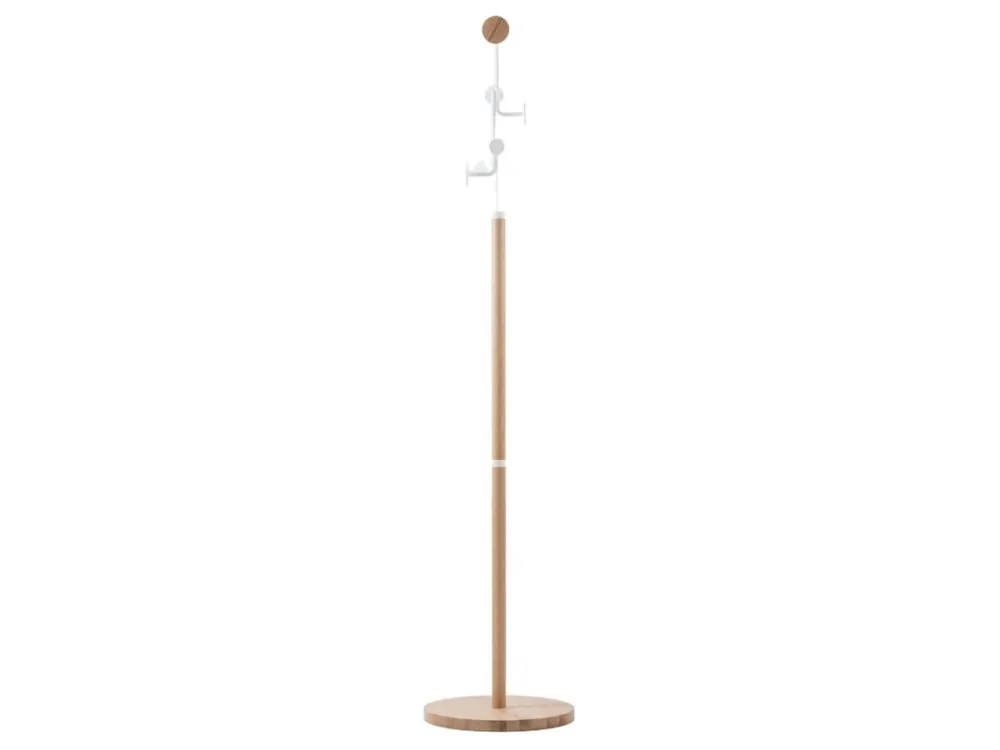 Autentický Bílý dubový věšák Hook 170 cm