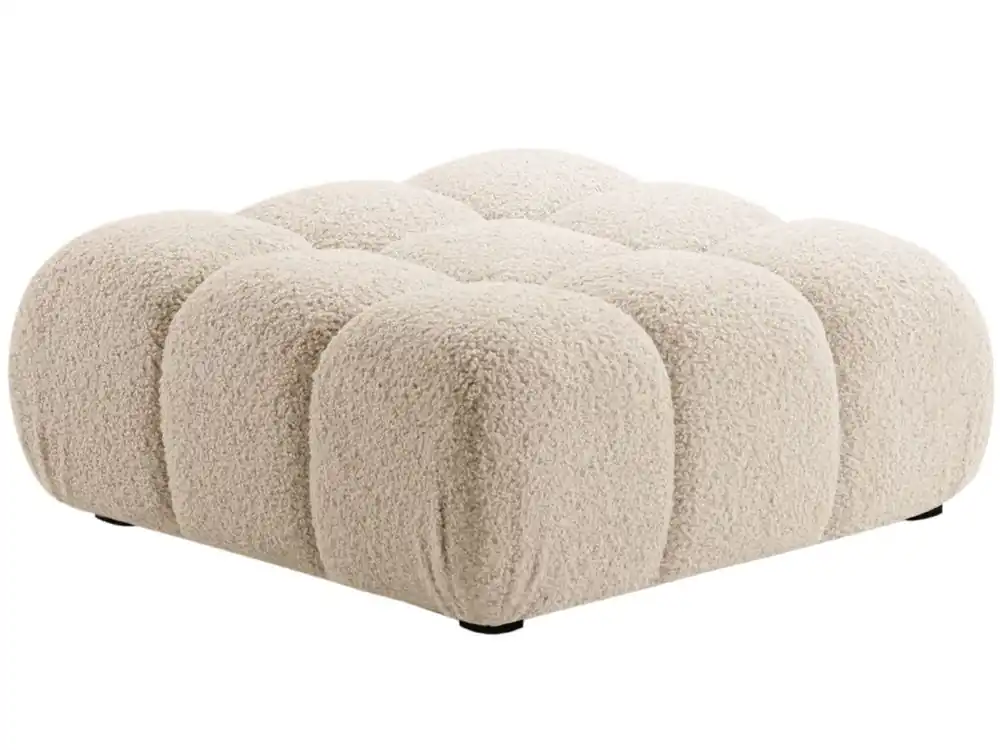 Bouclé podnožka Bellis 94 x 94 cm Doprava Zdarma