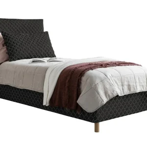 Přímo Od Výrobce Černá čalouněná jednolůžková postel Miuform Sleepy Luna 90 x 200 cm