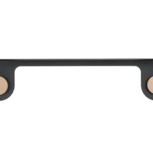 Akční Cena Černá kovová nástěnná police Hook 13 x 60 cm