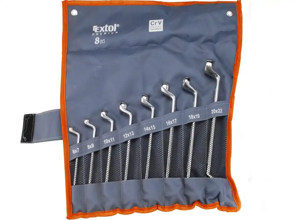 Originální Klíče očkové, sada 8ks, 6-22mm, CrV