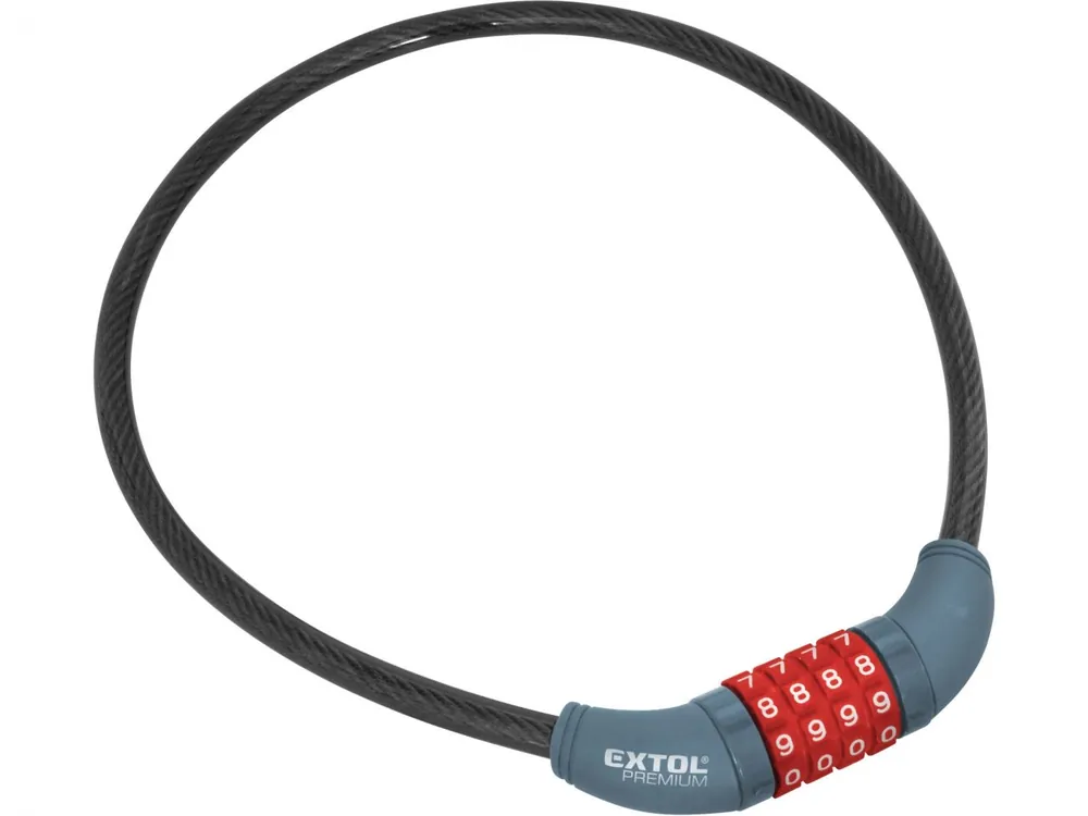 Zámek na kolo-lanko, kódové zamykání, 10x650mm Dokud Zásoby Vydrží