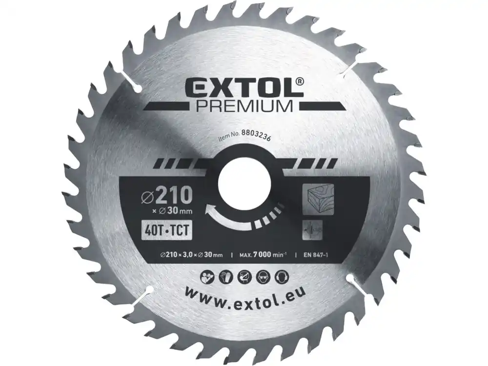 Kotouč pilový s SK plátky, O 210x3,0x30mm, 40T Zlevněný