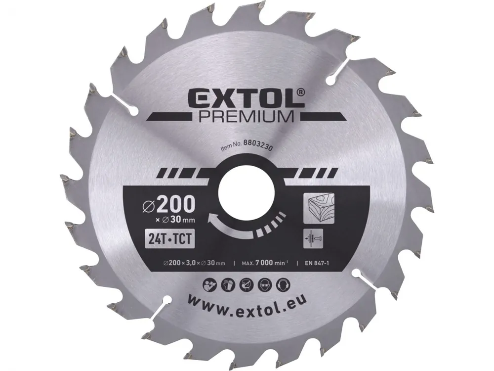 Kotouč pilový s SK plátky, O 200x3,0x30mm, 24T Oblíbený